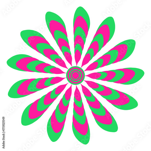 abstract colorful flower