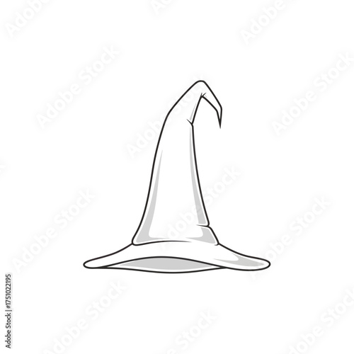 Enigmatic pointy hat illustration representing enchantment or scholarly pursuit