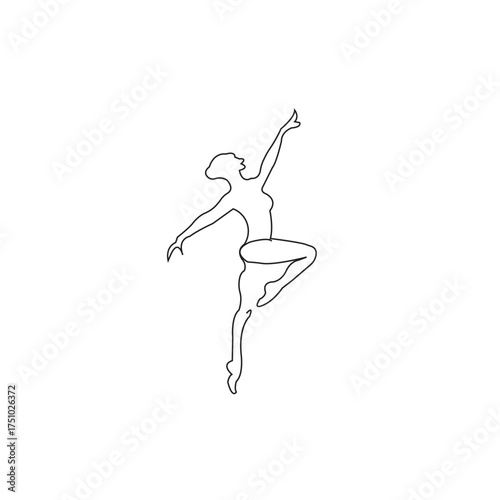Grace Of Motion One Line Art