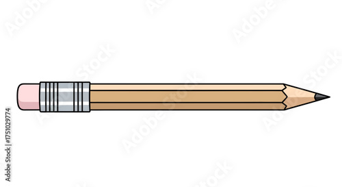 Illustrated pencil graphic ideal for creative projects and educational resource design