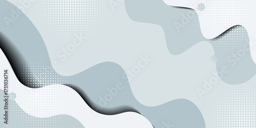 Abstract Geometric Pattern with Wave Forms and Dotted Textures in Vibrant Colors