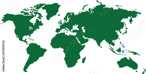 green world map