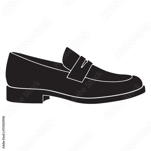 Elegant Black Leather Loafer Shoe Perfect for Formal Attire and Business Casual Outfits Stylish Footwear for Men