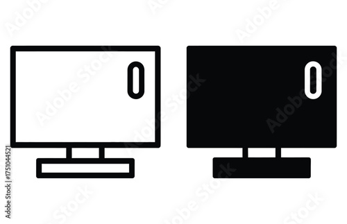 WebSleek minimalist monitors in contrasting styles for modern tech designs and dynamic presentations, perfect for website mockups or innovative app interfaces, creating a visually appealing user exper