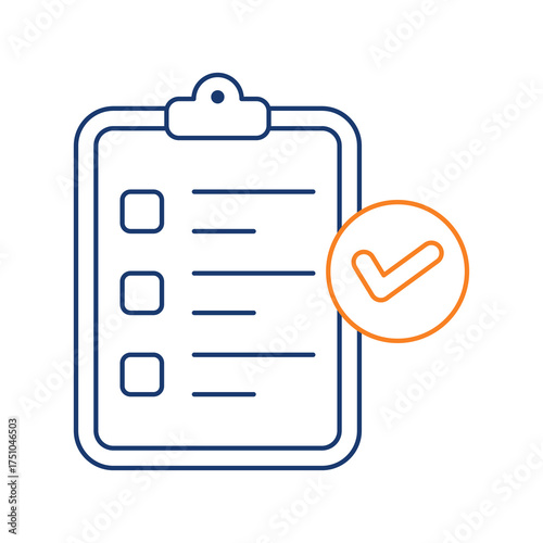Compliance Colored Line Icon Vector Illustration