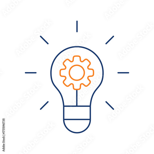 Idea Colored Line Icon Vector Illustration