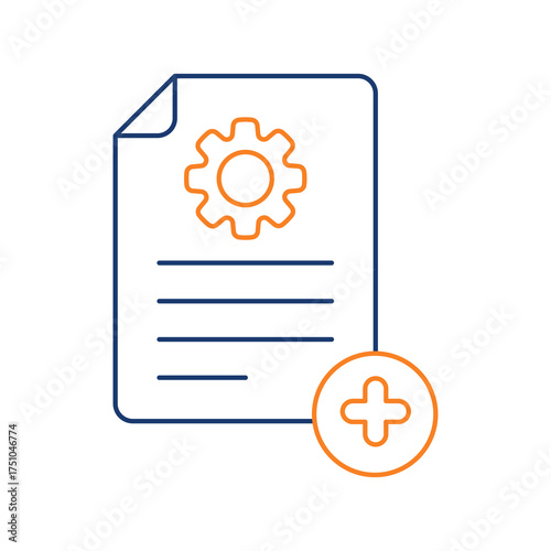 New Project Colored Line Icon Vector Illustration