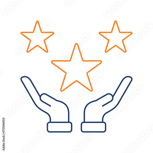 Success Colored Line Icon Vector Illustration