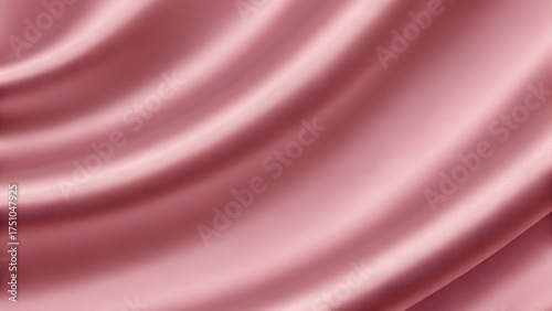 Smooth Pink Silk Fabric Background with Elegant Flowing Folds and Soft Satin Texture, Perfect as a Luxurious Textile Backdrop or Wallpaper