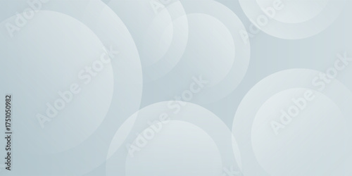 minimalist banner background, silver and white gradations,soft color,memphis,circle pattern,vector illustration eps10