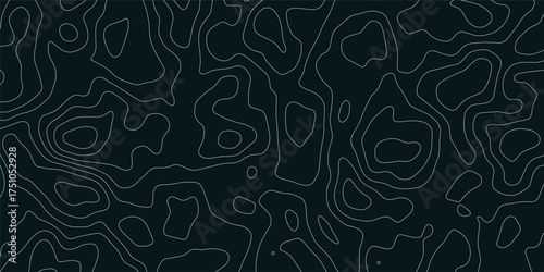 Abstract topographic contours map background, Topography map background. Topographic map patterns, topography line map. Vintage outdoors style.