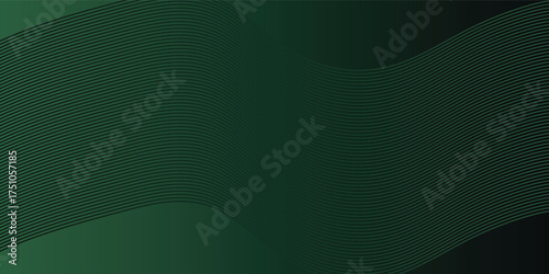 Dark Green vector pattern with lines. An elegant bright illustration with gradient. The best blurred design for your business.