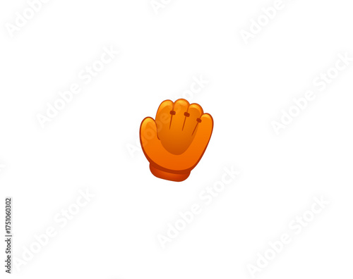 Vector illustration of a cartoon catcher's glove for playing baseball