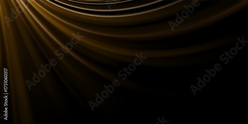 Dark shiny steel stripes. Metallic wavy background. 3d rendering. vector ilustration