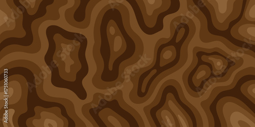 Abstract Brown Terrain A Seamless Vector Background Depicting Earth's Contours and Topography for Design Projects
