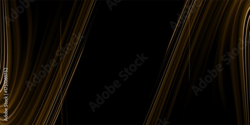Dark shiny steel stripes. Metallic wavy background. 3d rendering. vector ilustration