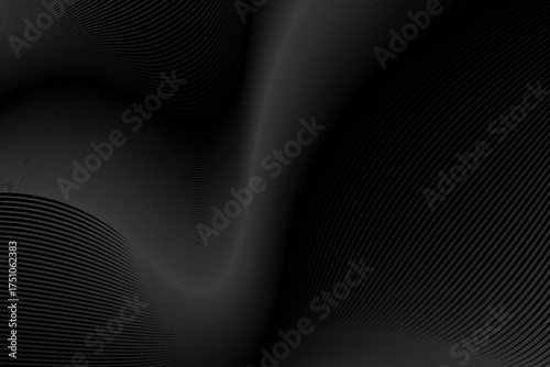 Smooth elegant black satin texture abstract background. Luxurious background design