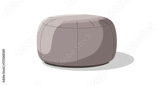 Stylish and versatile ottoman illustration: A cozy addition for modern home decor design ideal for relaxation