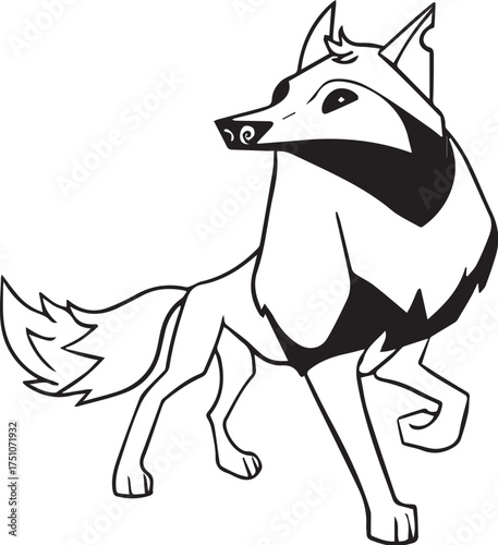 wolf vector illustration