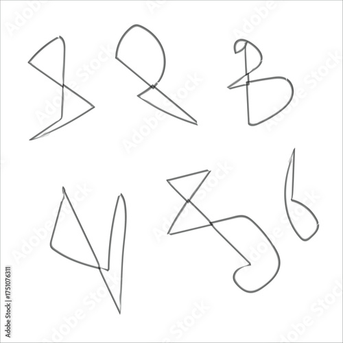 Hand drawing illustration with sketch style on white background for creative and artistic designs