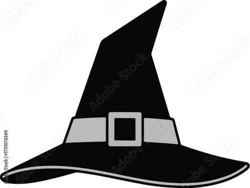 Stylized hat graphic with colorful accents