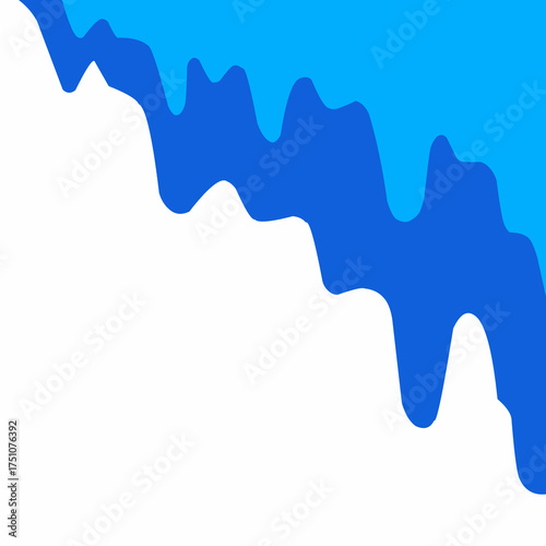 water drip background, water melting corner, liquid flow, blue water vector, water drop illustration, blue liquid wave, aqua blue cartoon