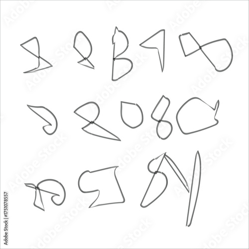 Hand drawing illustration with sketch style on white background for creative and artistic designs