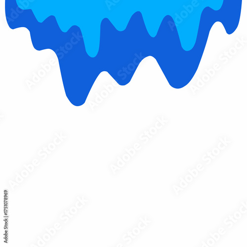 water drip background, water melting corner, liquid flow, blue water vector, water drop illustration, blue liquid wave, aqua blue cartoon