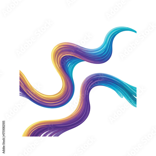 Wallpaper Mural Abstract colorful wave background design vector illustration with blue light texture Torontodigital.ca