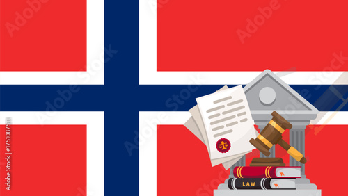 Norwegian Law and Justice System A Visual Representation of Legal Authority and Governance in Norway