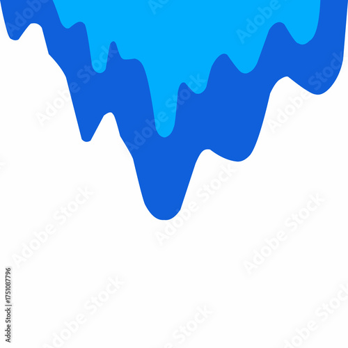 water drip background, water melting corner, liquid flow, blue water vector, water drop illustration, blue liquid wave, aqua blue cartoon