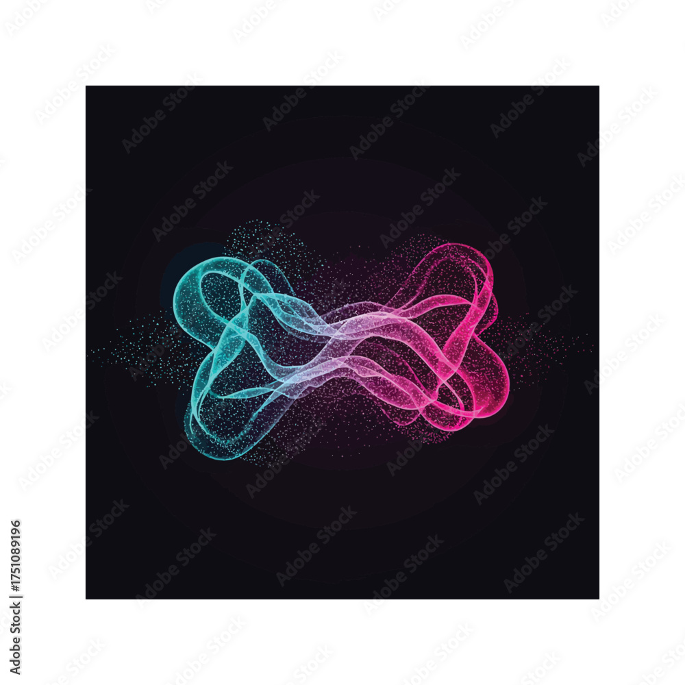 custom made wallpaper toronto digitalAn abstract background vector illustration of light wave and smoke with a glowing blue fractal design and a black backdrop