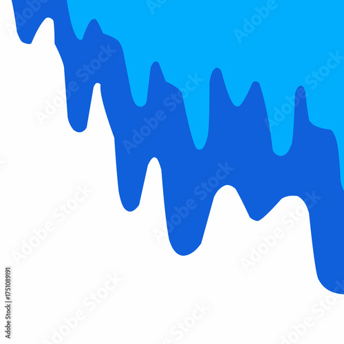 water drip background, water melting corner, liquid flow, blue water vector, water drop illustration, blue liquid wave, aqua blue cartoon