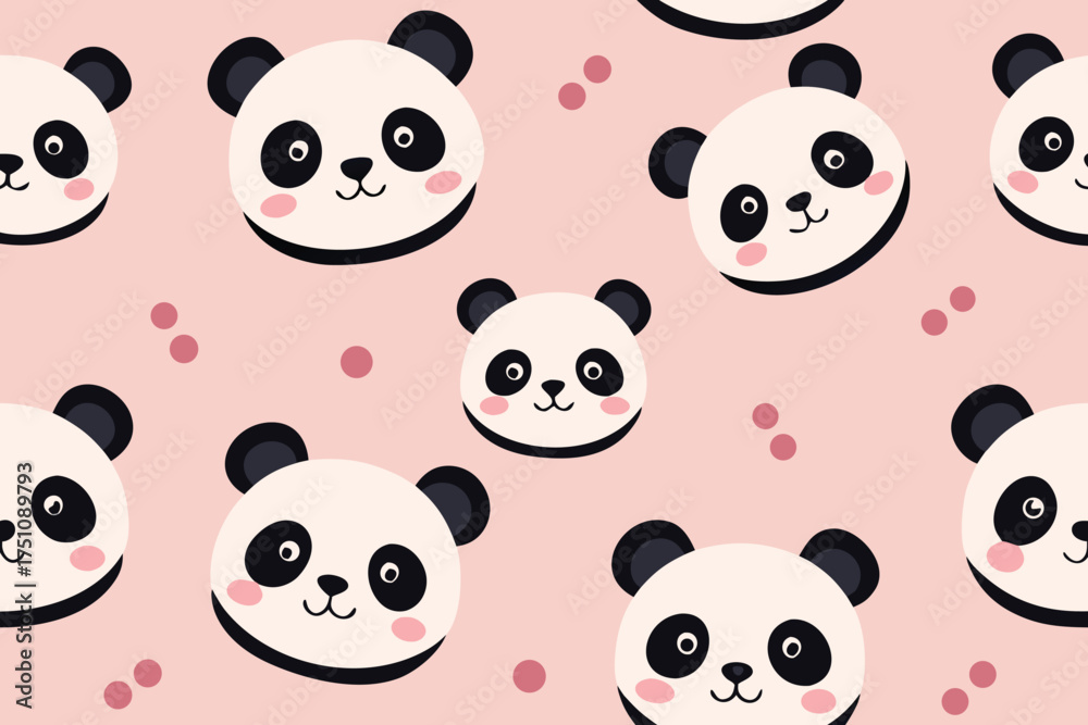 Obraz premium seamless pattern with funny animals