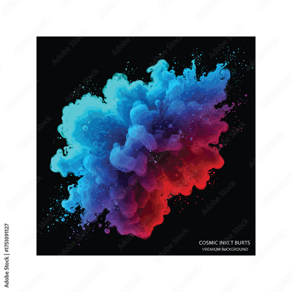 custom made wallpaper toronto digitalAbstract colorful vector background illustration with watercolor paint splash texture and artistic bubbles design