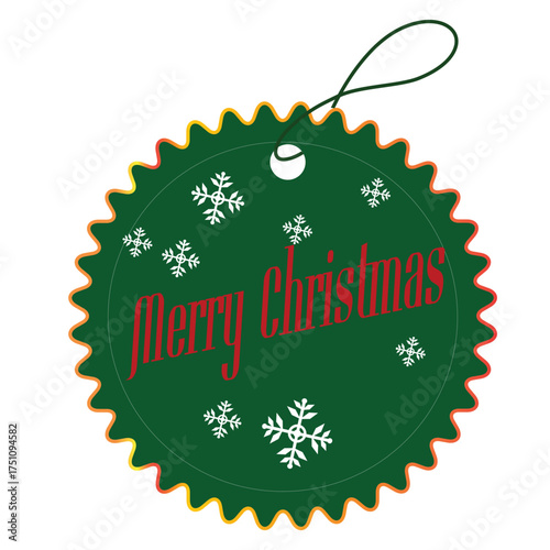 Christmas design elements. Badges, labels and ribbons
