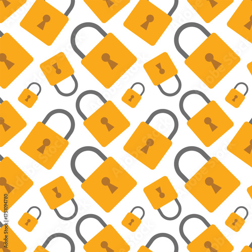 Digital Security and Privacy Vector Repeat Background