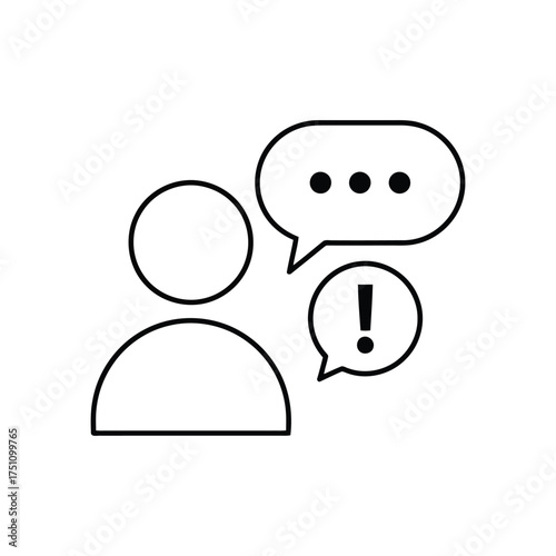 Vector art of customer service icon for support