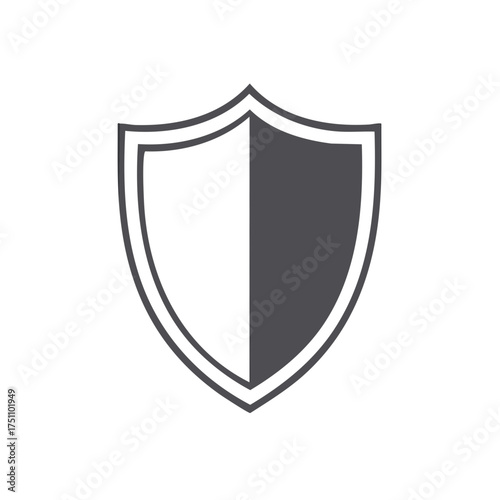 Free Download Symbol of Protection and Security Shield Divided into Two Halves - GFXLoad