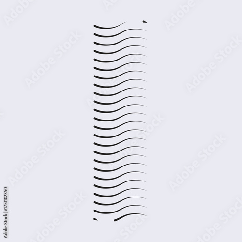 I LETTER ICON ALPHABET VECTOR