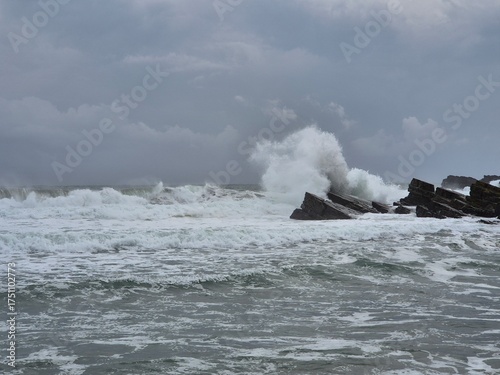 Sinemorets_Bulgaria, Butamyata beach, sunny day on wild coast of the Black Sea.