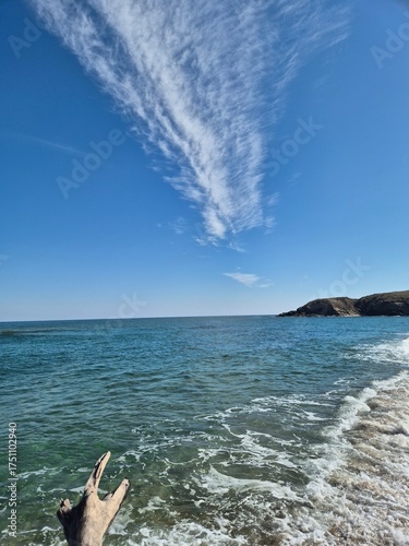Sinemorets_Bulgaria, Butamyata beach, sunny day on wild coast of the Black Sea.