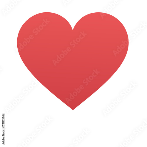 Free Download Simple Red Heart Graphic Icon Symbolizing Love Romance and Valentine's Day - GFXLoad