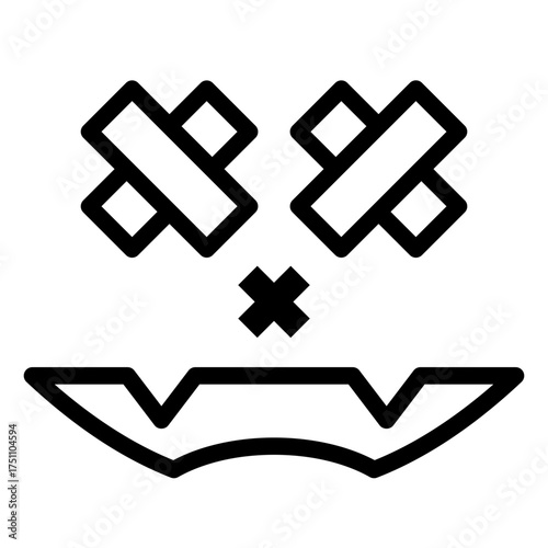 scary face lineart