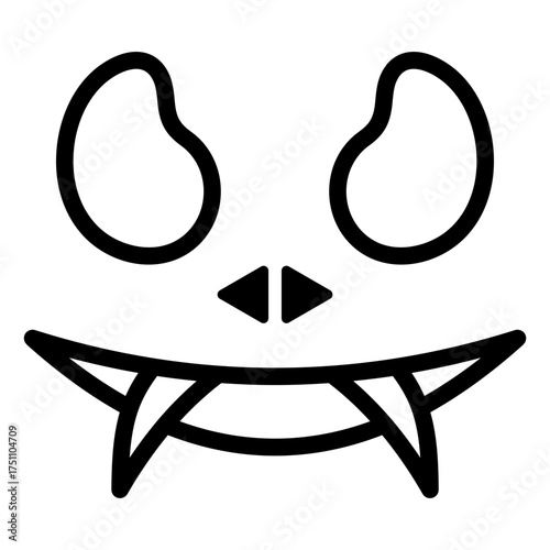 scary face lineart