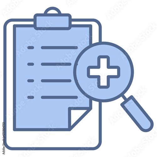 Diagnosis Blue Icon