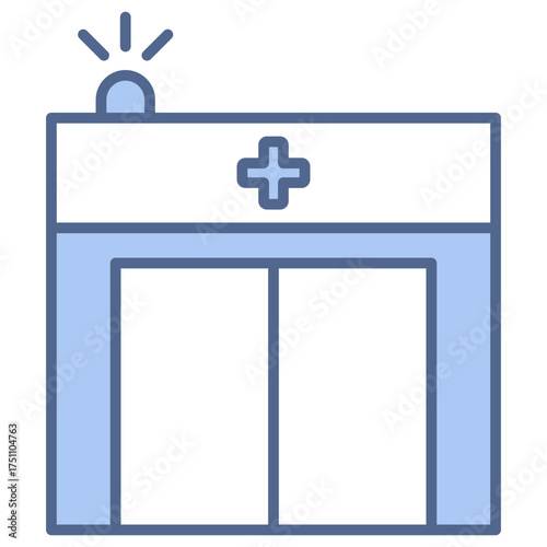 Emergency Room Blue Icon