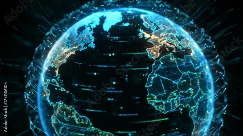 Global Data Visualization of Planet Earth With Digital Networks