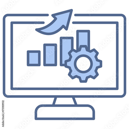 System Improvement Blue Icon