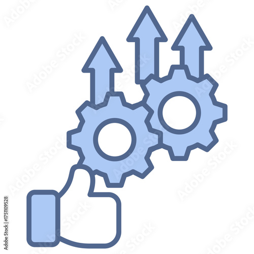 Operational Excellence Blue Icon